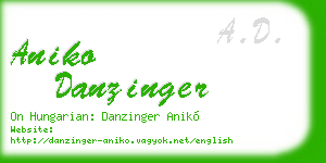 aniko danzinger business card